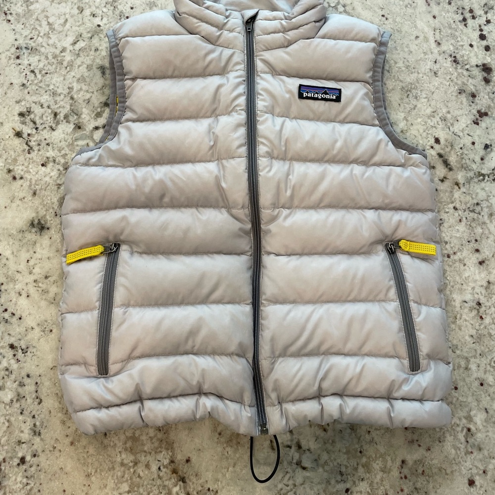 Patagonia Gray Down Insulated Vest